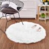 Tapis Rond Tout Doux En Laine Artificielle • Moment Cocooning -Maison Série 0 106704