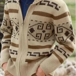 Cardigan Tricoté à Motifs Pour Homme • Moment Cocooning -Maison Série 0 336a49