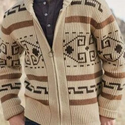 Cardigan Tricoté à Motifs Pour Homme • Moment Cocooning -Maison Série 0 cc3ba9