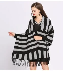 Châle Rayé Très Chic • Moment Cocooning