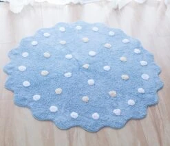 Tapis Rond épais à Pois • Moment Cocooning -Maison Série 10972 dgmr18