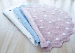 Tapis Rond épais à Pois • Moment Cocooning -Maison Série 10972 j8sgnf