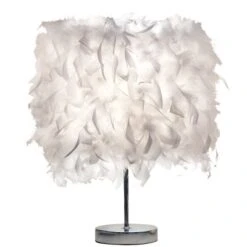 Lampe Cocooning Abat-jour Plumes Cosy • Moment Cocooning