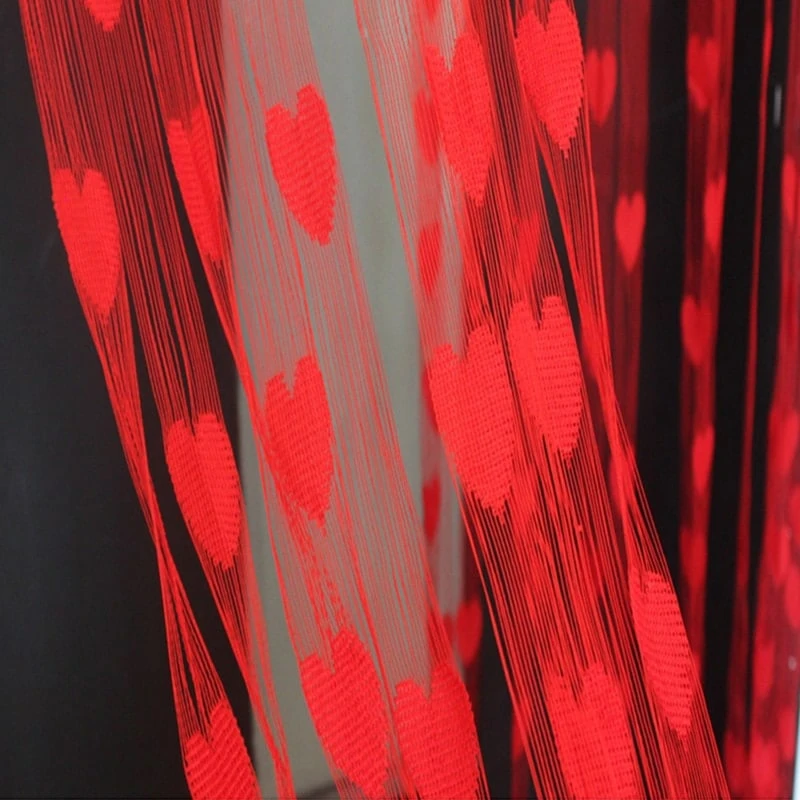 Rideau Tulle Romantique En Forme De Cœur • Moment Cocooning 5 Rideau Tulle Romantique En Forme De Cœur • Moment Cocooning – Image 3