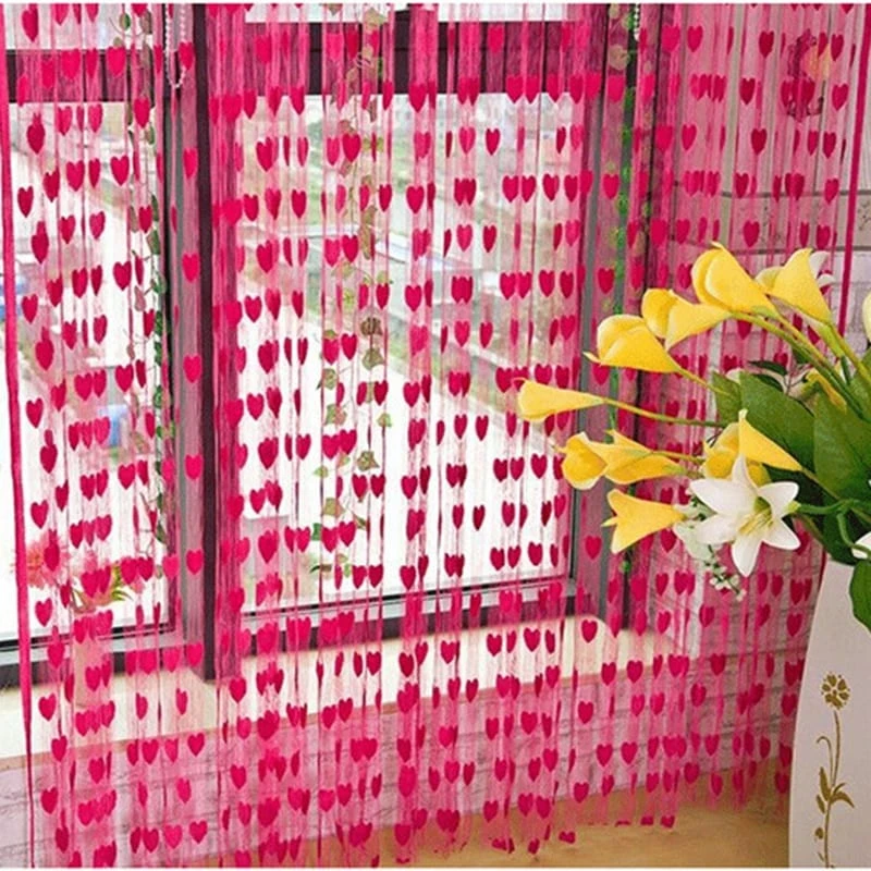 Rideau Tulle Romantique En Forme De Cœur • Moment Cocooning 4 Rideau Tulle Romantique En Forme De Cœur • Moment Cocooning – Image 2