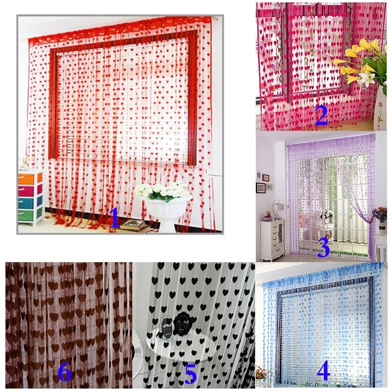 Rideau Tulle Romantique En Forme De Cœur • Moment Cocooning 7 Rideau Tulle Romantique En Forme De Cœur • Moment Cocooning – Image 5