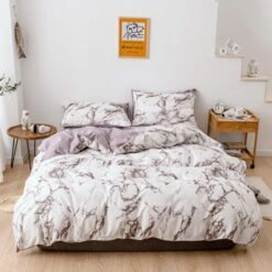 Housse De Couette Marbrée • Moment Cocooning -Maison Série 1638 8cad9a