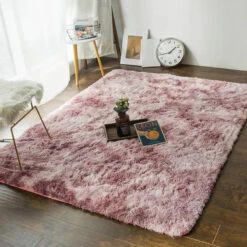 Superbe Tapis De Sol Rectangle Façon Velours