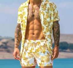 Ensemble Hawaïen été Pour Homme • Moment Cocooning