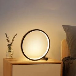 Lampe Veilleuse LED Design, De Table Circulaire • Moment Cocooning