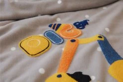 Couverture Douillette Grise à Motifs 3 Pièces Pour Bébé • Moment Cocooning -Maison Série 2877 5c8e38