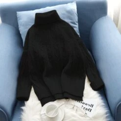 Pull Col Roulé Torsadé • Moment Cocooning -Maison Série 3655 b4c5d6