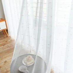 Rideau Voile Détails Dorés • Moment Cocooning -Maison Série 44296 vwo793