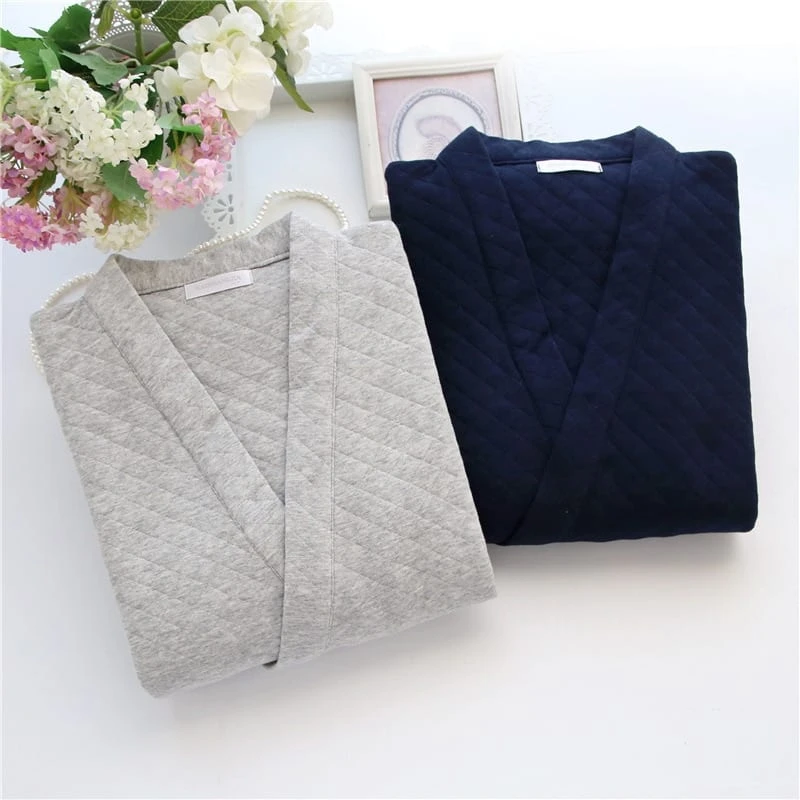 Pyjama Kimono épais En Coton • Moment Cocooning 4 Pyjama Kimono épais En Coton • Moment Cocooning – Image 2