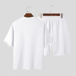Ensemble D'été Décontracté Pour Hommes En Tissu Gaufré • Moment Cocooning 18 Ensemble D'été Décontracté Pour Hommes En Tissu Gaufré • Moment Cocooning -Maison Série 49055 18094e