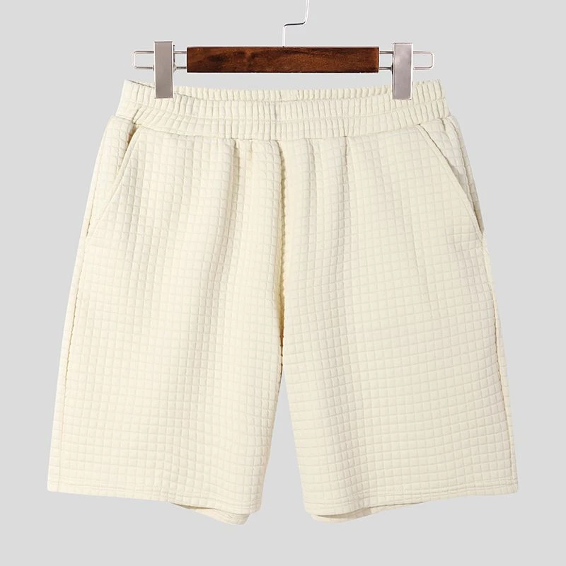 Ensemble D'été Décontracté Pour Hommes En Tissu Gaufré • Moment Cocooning 10 Ensemble D'été Décontracté Pour Hommes En Tissu Gaufré • Moment Cocooning – Image 8