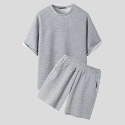 Ensemble D'été Décontracté Pour Hommes En Tissu Gaufré • Moment Cocooning 16 Ensemble D'été Décontracté Pour Hommes En Tissu Gaufré • Moment Cocooning -Maison Série 49055 wqxfpq