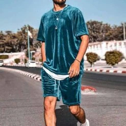 Ensemble D'été En Velours Pour Hommes • Moment Cocooning -Maison Série 49137 e6eda8