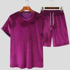 Ensemble D'été En Velours Pour Hommes • Moment Cocooning -Maison Série 49137 ickvt0