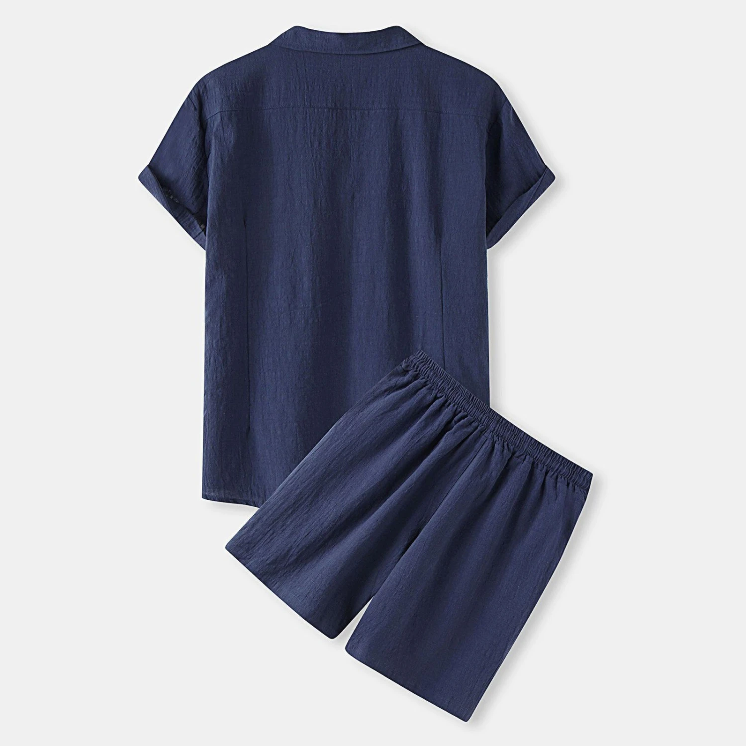 Chemise Et Short En Coton Uni Pour Homme • Moment Cocooning 13 Chemise Et Short En Coton Uni Pour Homme • Moment Cocooning – Image 11