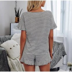 Ensemble Cocooning D'été à Rayures Pour Femme • Moment Cocooning -Maison Série 51605 9b627e