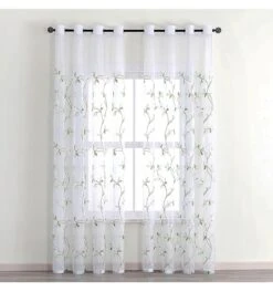 Rideau En Tulle Brodé De Fleurs • Moment Cocooning -Maison Série 57598 e51e53