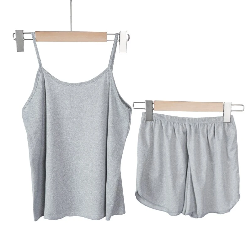 Ensemble De Pyjama Cocooning D'été Pour Femmes, Short Et Débardeur Simple • Moment Cocooning 11 Ensemble De Pyjama Cocooning D'été Pour Femmes, Short Et Débardeur Simple • Moment Cocooning – Image 9