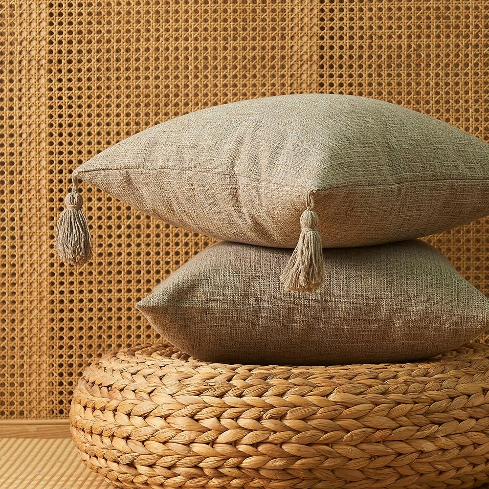 Housse De Coussin En Coton Et Chanvre • Moment Cocooning 4 Housse De Coussin En Coton Et Chanvre • Moment Cocooning – Image 2