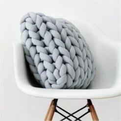 Coussin Grosses Mailles • Moment Cocooning