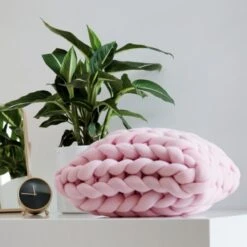 Coussin Grosses Mailles • Moment Cocooning -Maison Série 635 b97873