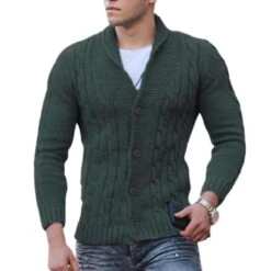 Cardigan En Tricot Torsadé Pour Homme • Moment Cocooning -Maison Série 63866 i2n0uq