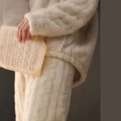 Ensemble Cocooning En Peluche Torsadé Pour Femme • Moment Cocooning -Maison Série 64282 4ntnxo