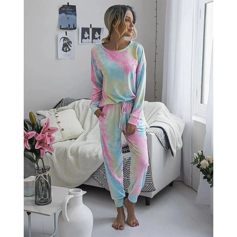 Ensemble Cocooning Tie And Dye Pour Femme • Moment Cocooning 4 Ensemble Cocooning Tie And Dye Pour Femme • Moment Cocooning – Image 2