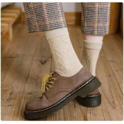 Chaussettes Tricotées En Laine Pour Femme • Moment Cocooning -Maison Série 64945 dcbfcc