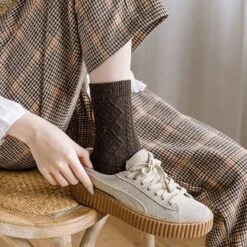 Chaussettes Tricotées En Laine Pour Femme • Moment Cocooning -Maison Série 64945 lbhia9