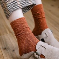 Chaussettes Tricotées En Laine Pour Femme • Moment Cocooning -Maison Série 64945 ufcyml