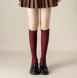 Lot De 2 Paires De Chaussettes Hautes Unies Pour Femme • Moment Cocooning -Maison Série 65085 20eda6