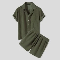 Ensemble D'été Pour Homme En Velours Côtelé • Moment Cocooning