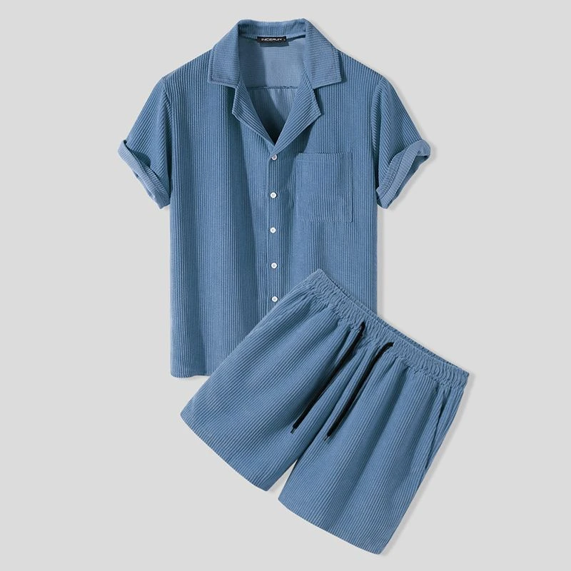 Ensemble D'été Pour Homme En Velours Côtelé • Moment Cocooning 4 Ensemble D'été Pour Homme En Velours Côtelé • Moment Cocooning – Image 2