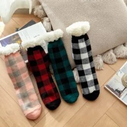 Chaussettes Fourrées à Carreaux • Moment Cocooning 20 Chaussettes Fourrées à Carreaux • Moment Cocooning -Maison Série 66599 cvuak0