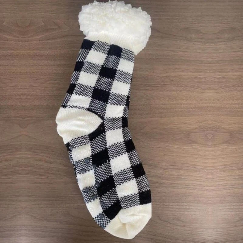 Chaussettes Fourrées à Carreaux • Moment Cocooning 11 Chaussettes Fourrées à Carreaux • Moment Cocooning – Image 9