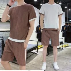 Ensemble D'été Pour Homme Bicolore • Moment Cocooning