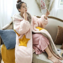 Peignoir à Capuche En Peluche • Moment Cocooning -Maison Série 69310 paflma