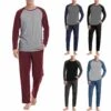 Pyjama Cocooning Bicolore Pour Homme • Moment Cocooning -Maison Série 72875 nkxqc3