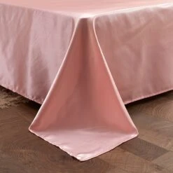 Parure De Lit Satiné Avec Drap Plat • Moment Cocooning -Maison Série 74337 esszyp