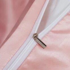 Parure De Lit Satiné Avec Drap Plat • Moment Cocooning -Maison Série 74337 vmohyf