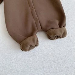 Barboteuse Ourson à Capuche Cocooning Pour Bébé • Moment Cocooning -Maison Série 76274 dmxl0q