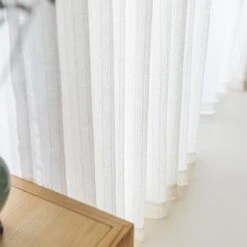 Rideau Léger En Coton Et Lin à Rayures • Moment Cocooning -Maison Série 78689 13fqgr