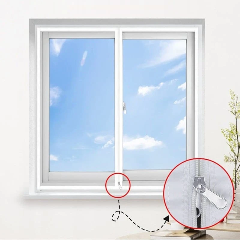 Film D’isolation Thermique Pour Vitre Avec Zip • Moment Cocooning 6 Film D’isolation Thermique Pour Vitre Avec Zip • Moment Cocooning – Image 4