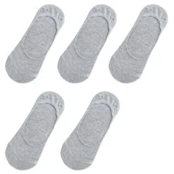 5 Paires De Chaussettes Invisibles Et Antidérapantes En Coton Pour Femme • Moment Cocooning -Maison Série 80014 4rnhxs